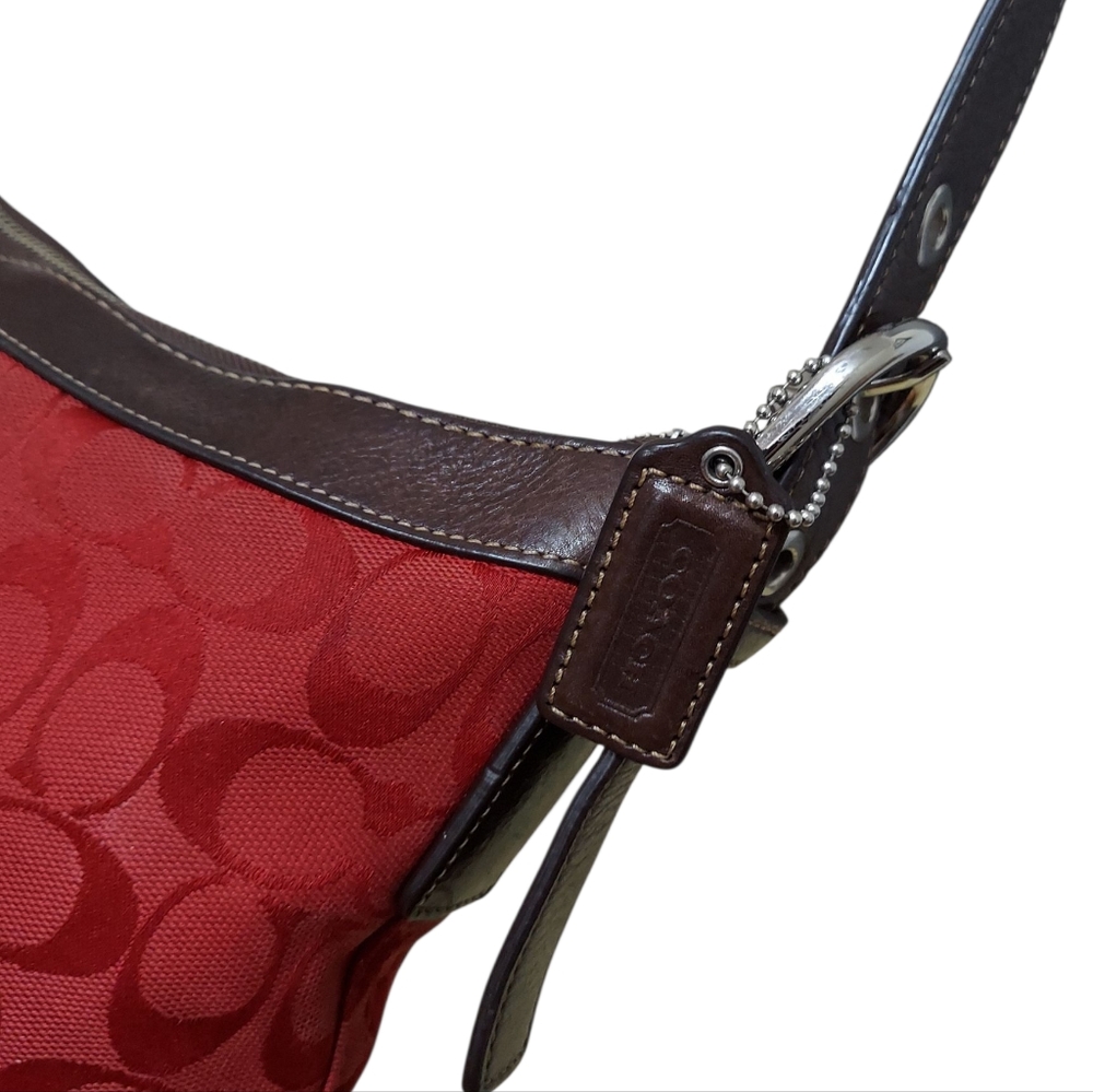Coach Y2K Jacquard & Leather Shoulder Bag Great Condition - Picture 8 of 15